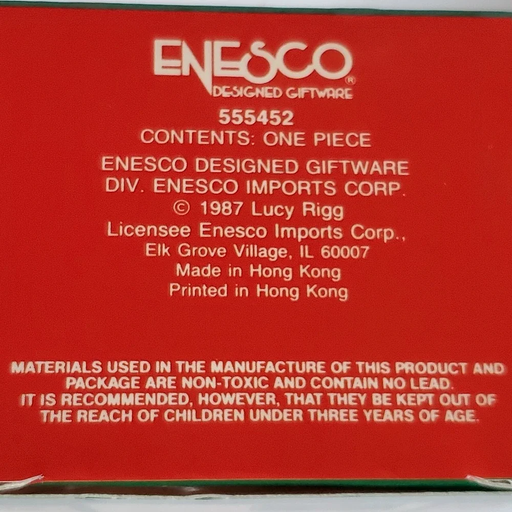 Enesco Treasury Ornament Time For Christmas Lucy & Me 1987 Holiday Collectible